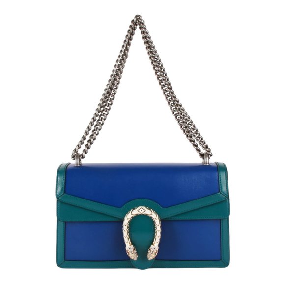 Authentic Gucci Limited Edition Green and Blue Dionysus Shoulder Bag - Picture 2 of 16